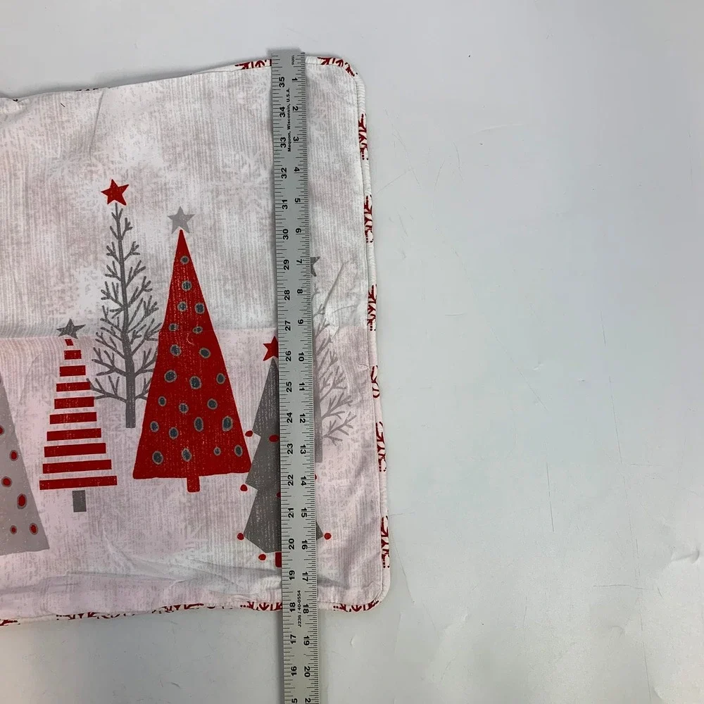 South Shore Linens Christmas Holiday Throw Pillow‎ & Cover Set Snowflake Trees